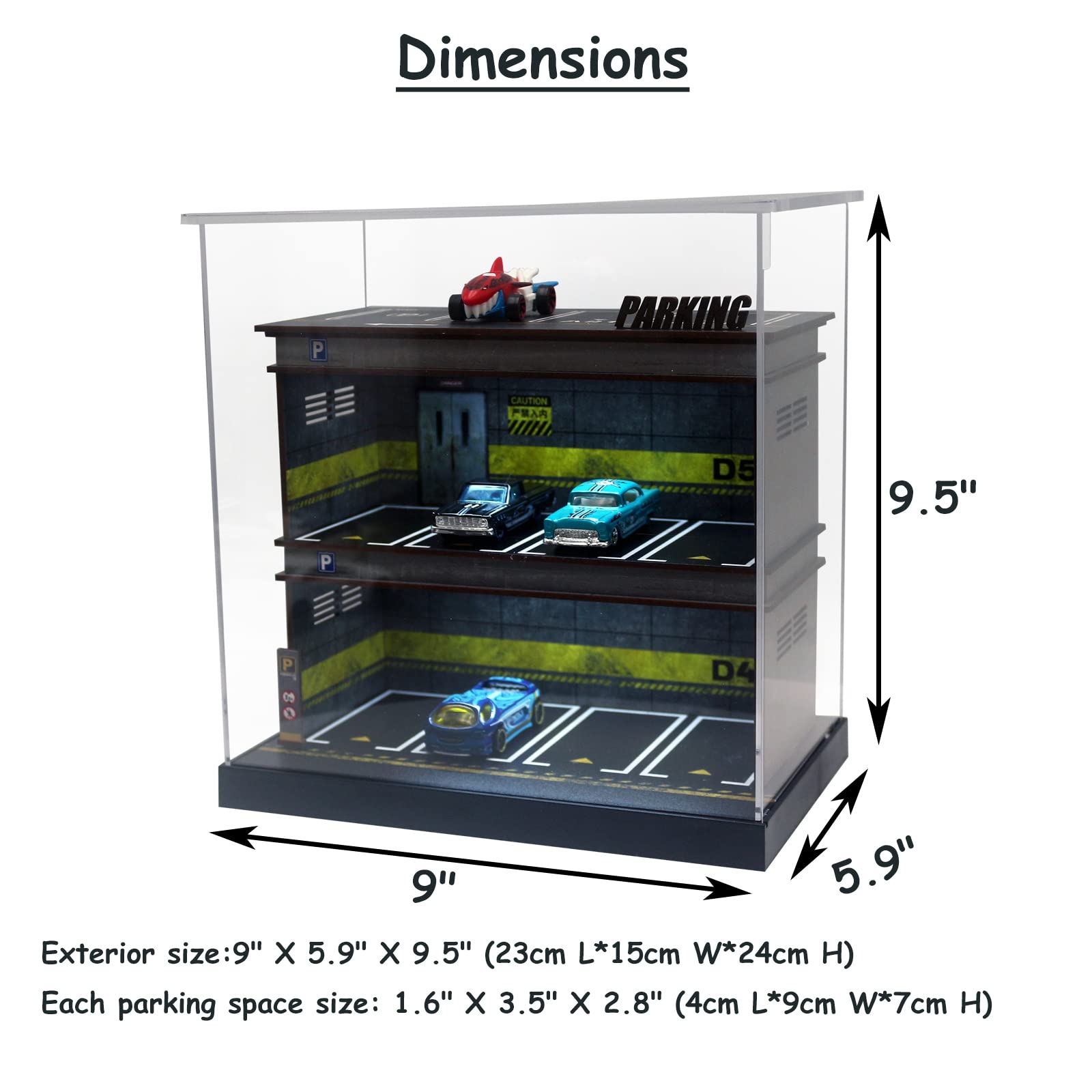 Amazon.com: 1/64 Scale Die-cast Model Car Display Case with